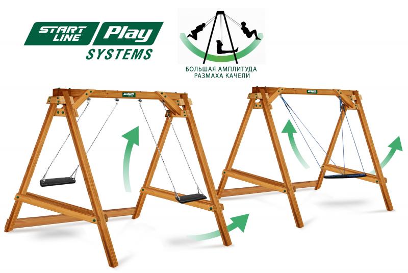 Новые деревянные качели SLP Systems