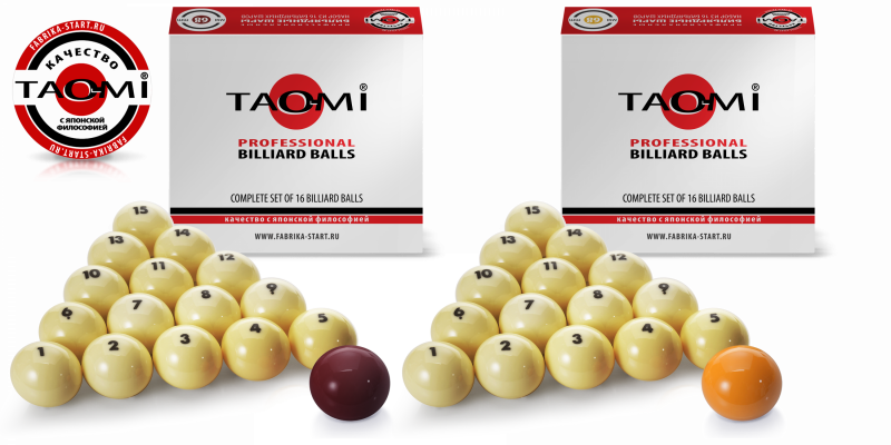 TAO-MI. Бильярдные шары PROFESSIONAL BILLIARD BALLS 68 мм. 