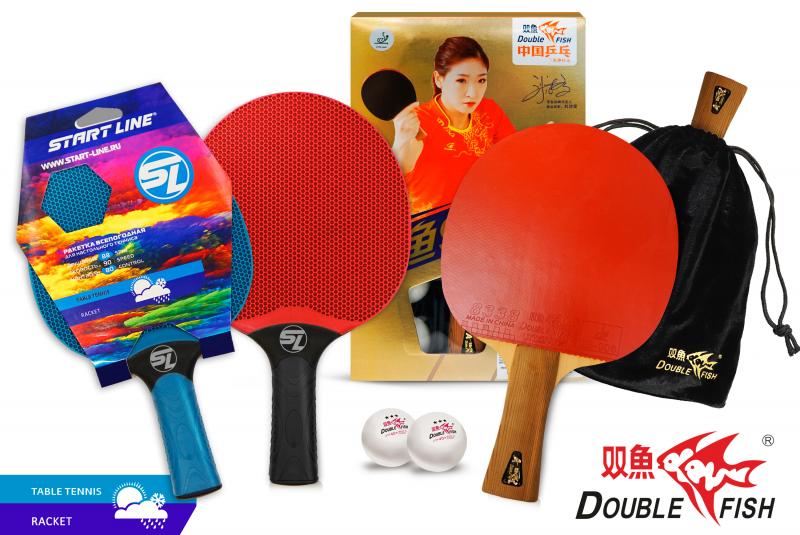 Сезонные новинки настольного тенниса – ракетки Double Fish 9А+С и Start Line всепогодные