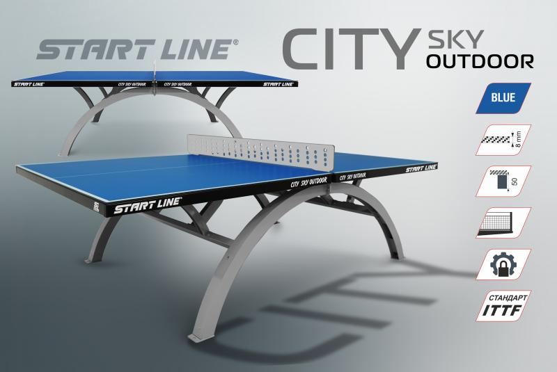 Новинка в каталоге антивандальных теннисных столов - City Sky Всепогодный!
