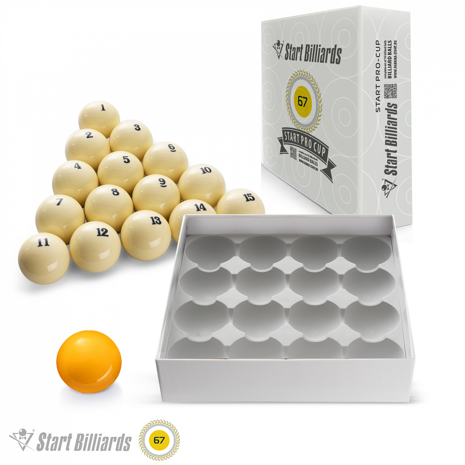 Новинки Start Billiards: комплекты Pro-Cup и Premier Pyramid для русской пирамиды!