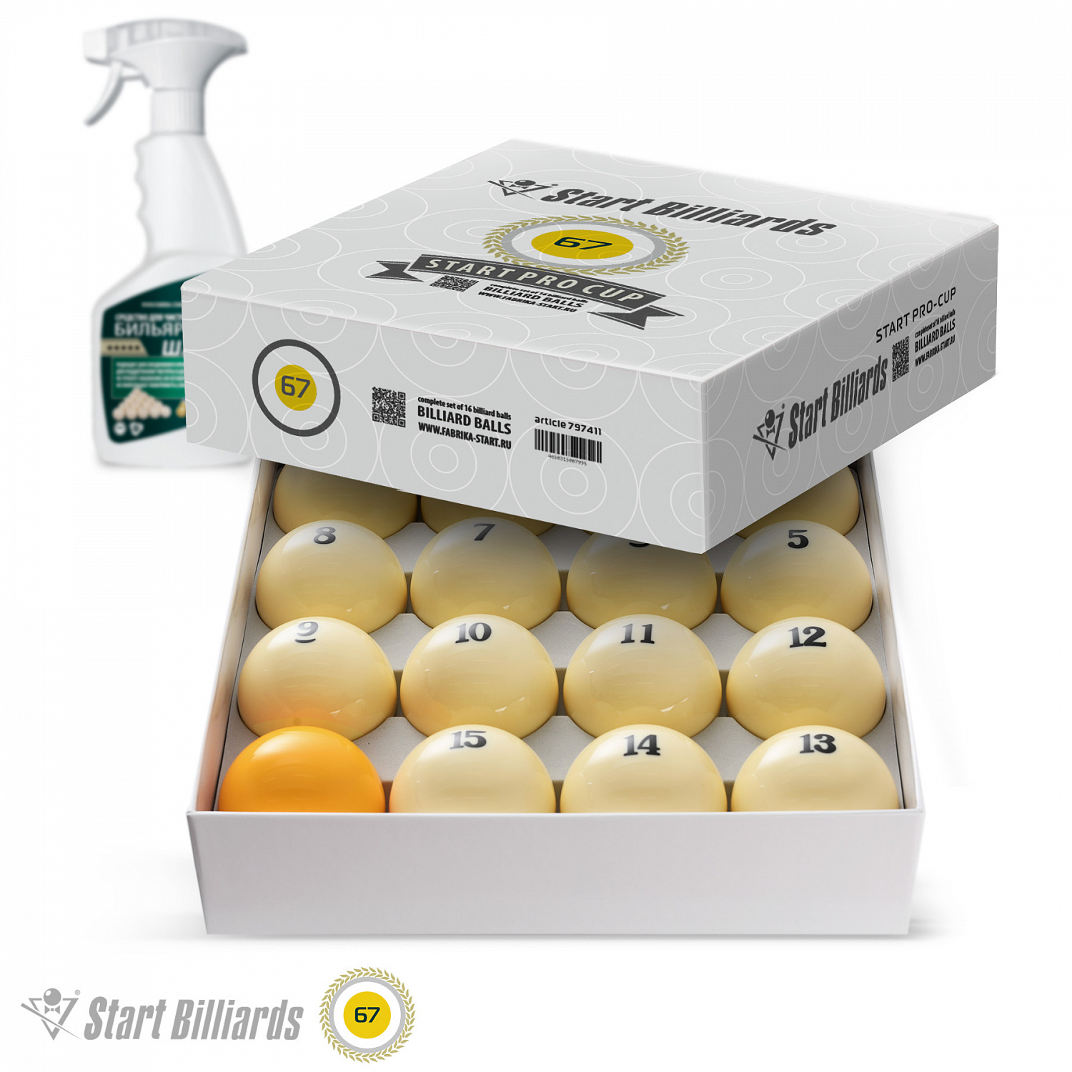 Новинки Start Billiards: комплекты Pro-Cup и Premier Pyramid для русской пирамиды!