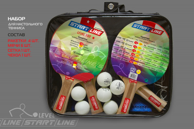 Набор-4-р-ки-Level-100,-6-мячей-Club-Select,-сетка-с-креплением_01+
